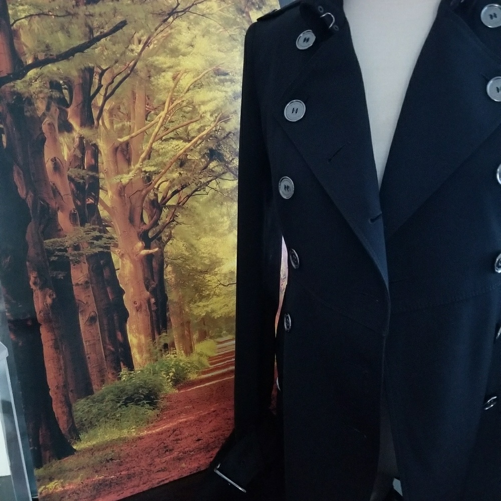 AUTHENTIC BURBERRY BLACK TRENCH COAT